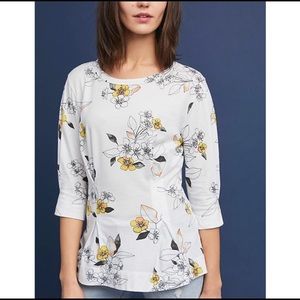 Anthropologie Rooney Tla Floral Top